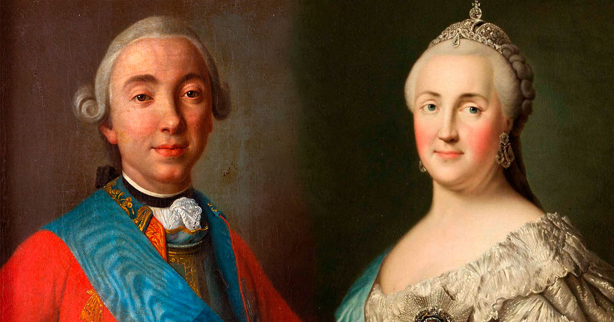 Why were the bones of Peter III crowned